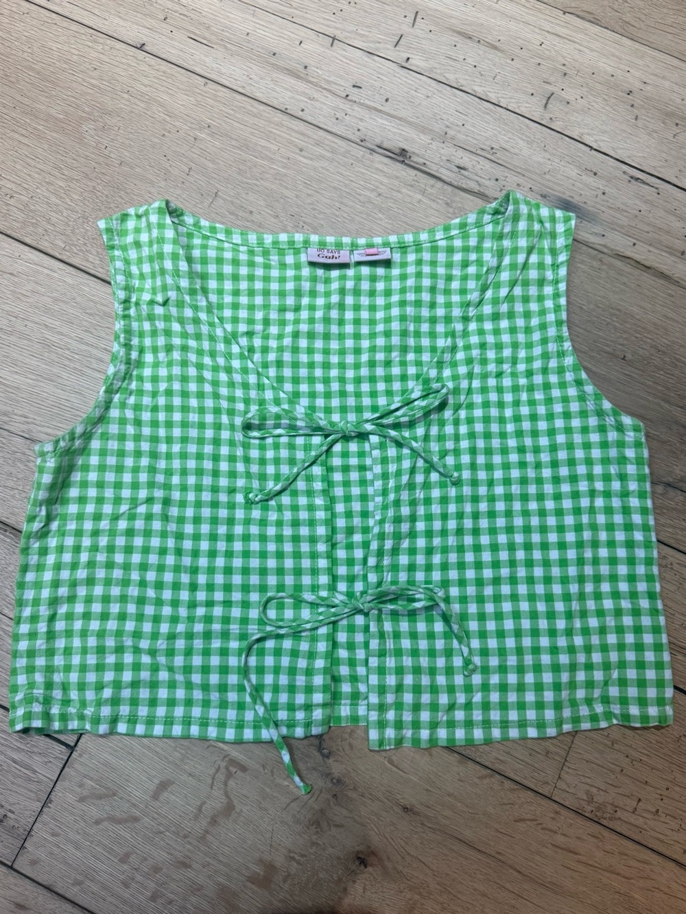 Lisa Says Gah x UO Gingham Top